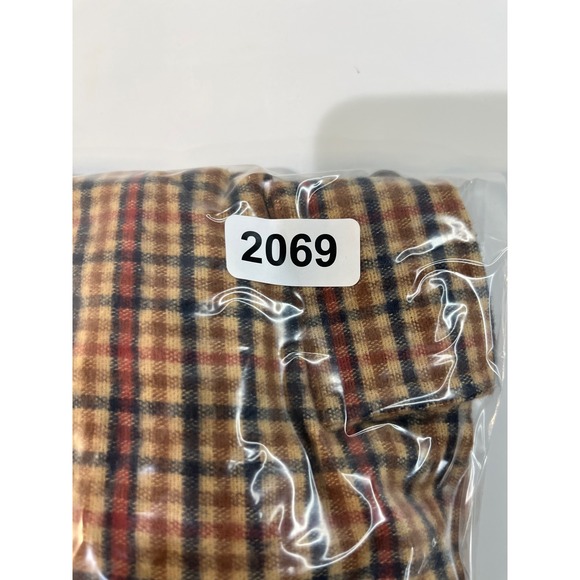 LL Bean Chamois Shirt Plaid Mens XXL Regular Fit Cotton Barley Brown Outdoor New - Picture 7 of 8